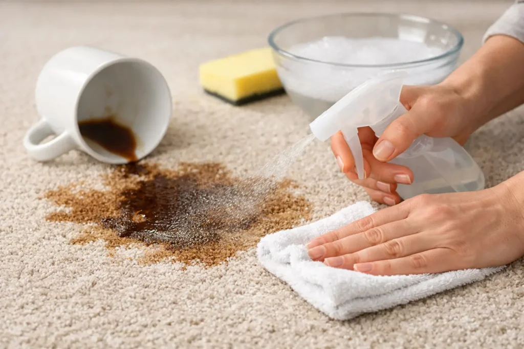 Coffee Stain Removal From Carpet Fast